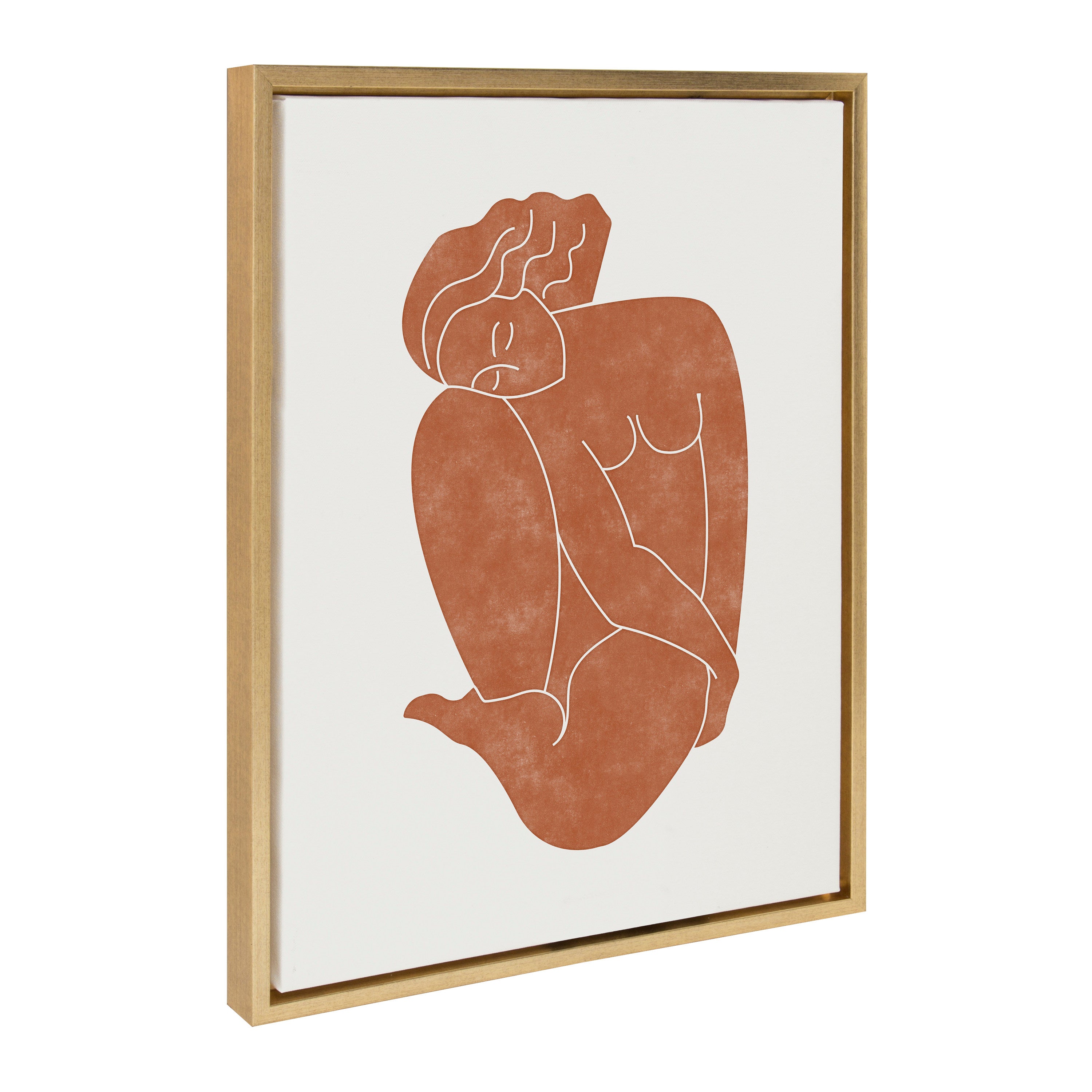 Sylvie Figurine Framed Canvas by Alexander Ginzburg