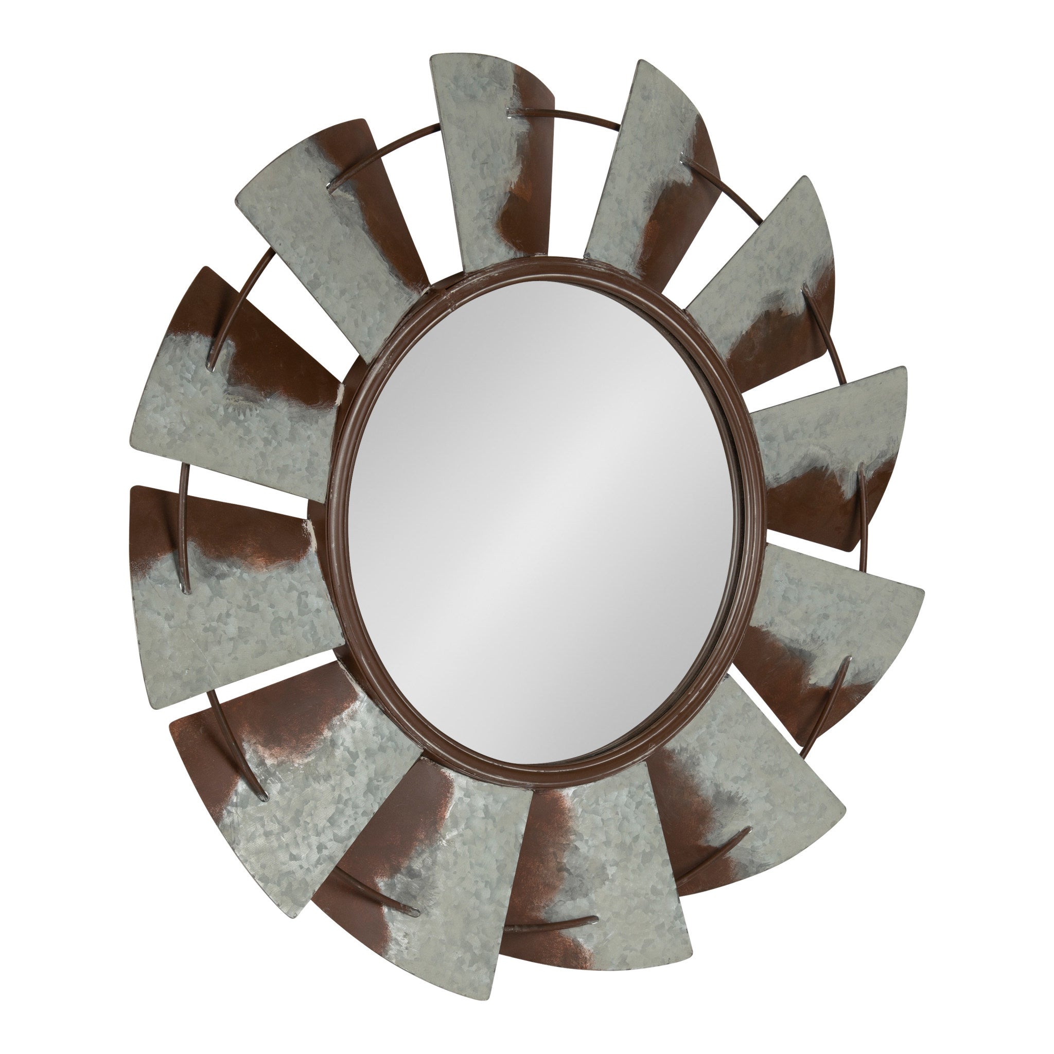 Millbrook Windmill Metal Wall Mirror