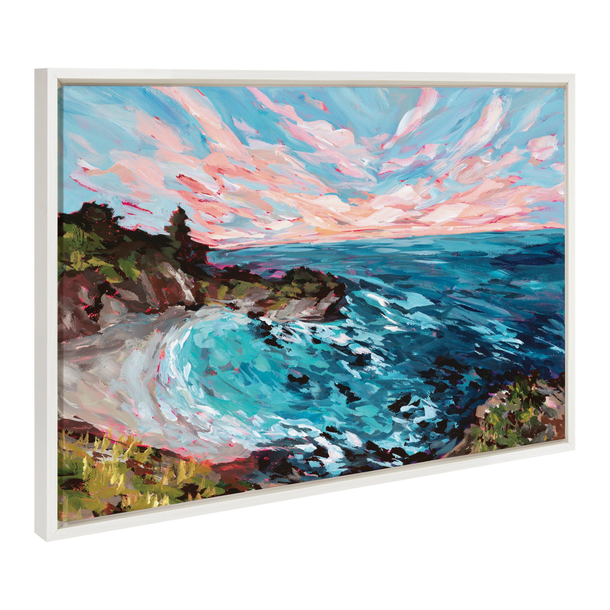 Sylvie Big Sur Framed Canvas by Emily Kenney