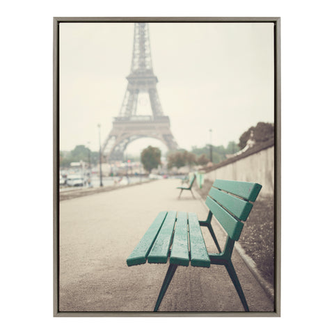 Sylvie Paris Eiffel Tower Framed Canvas by Caroline Mint