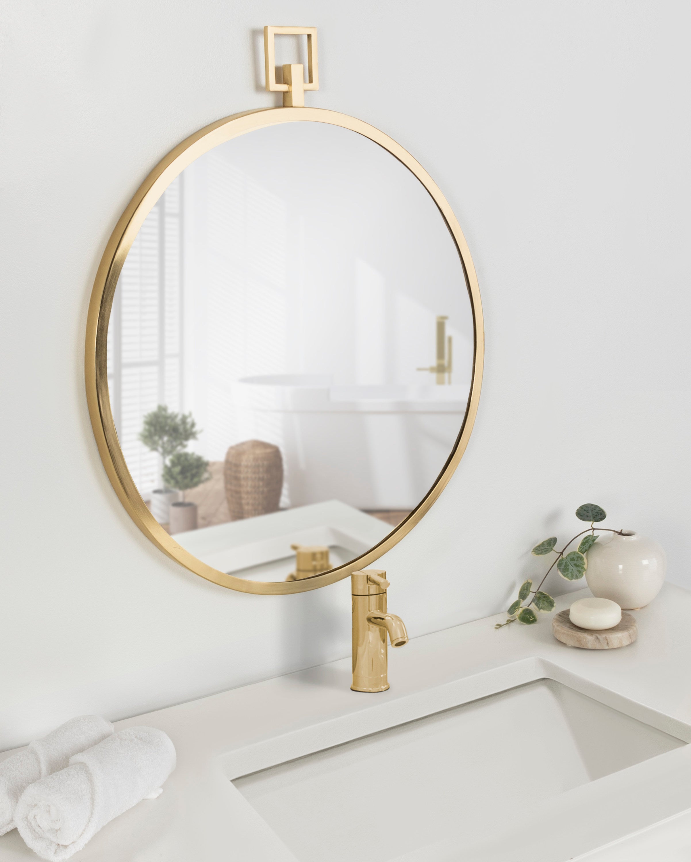 Tabb Round Framed Mirror