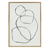 Sylvie 869 Going in Circles Framed Canvas by Teju Reval of SnazzyHues