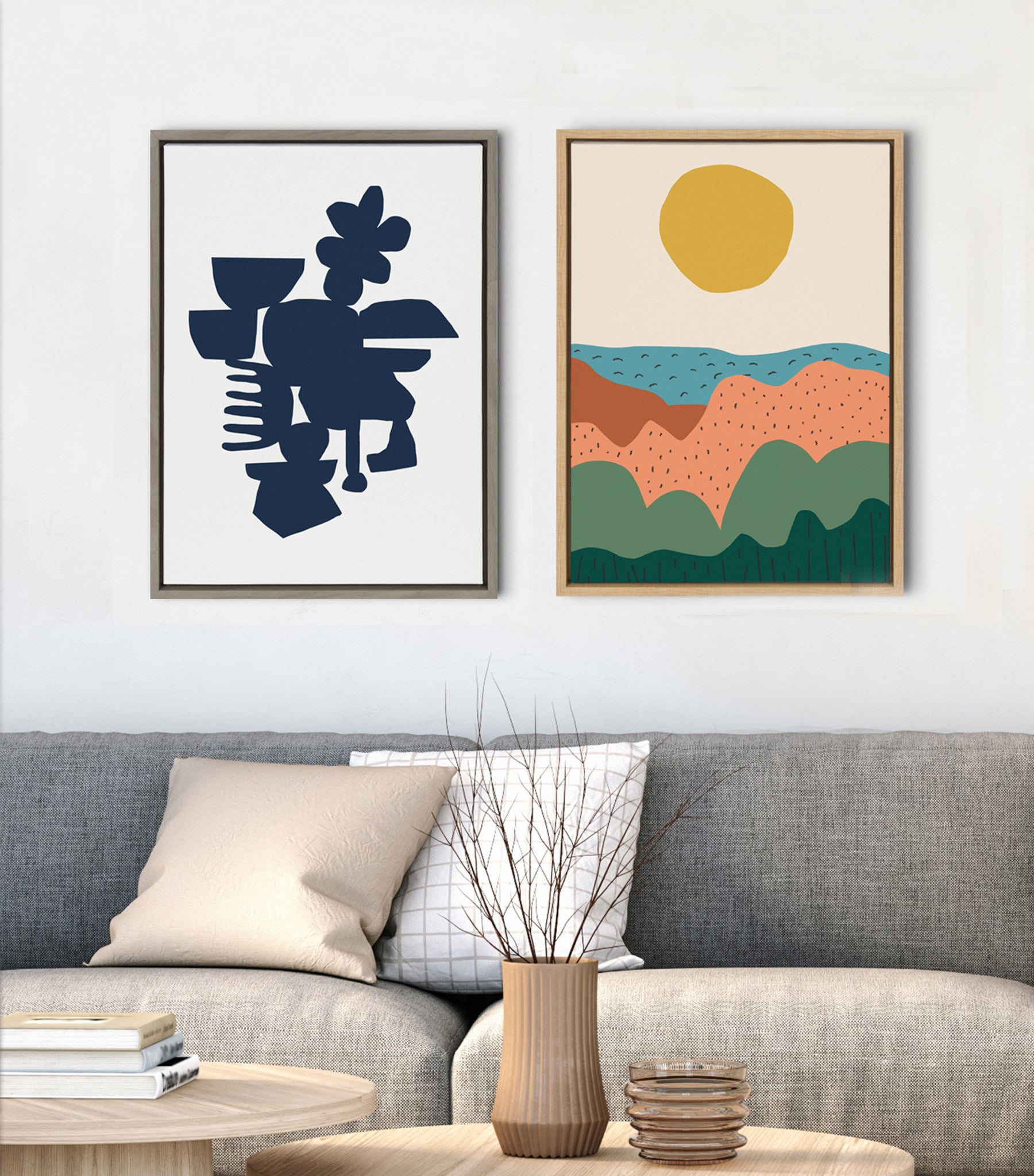 Sylvie Dancing Hills Framed Canvas by Kelly Knaga