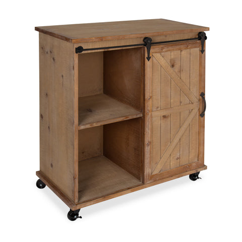 Cates Rolling Storage Cart with Sliding Door