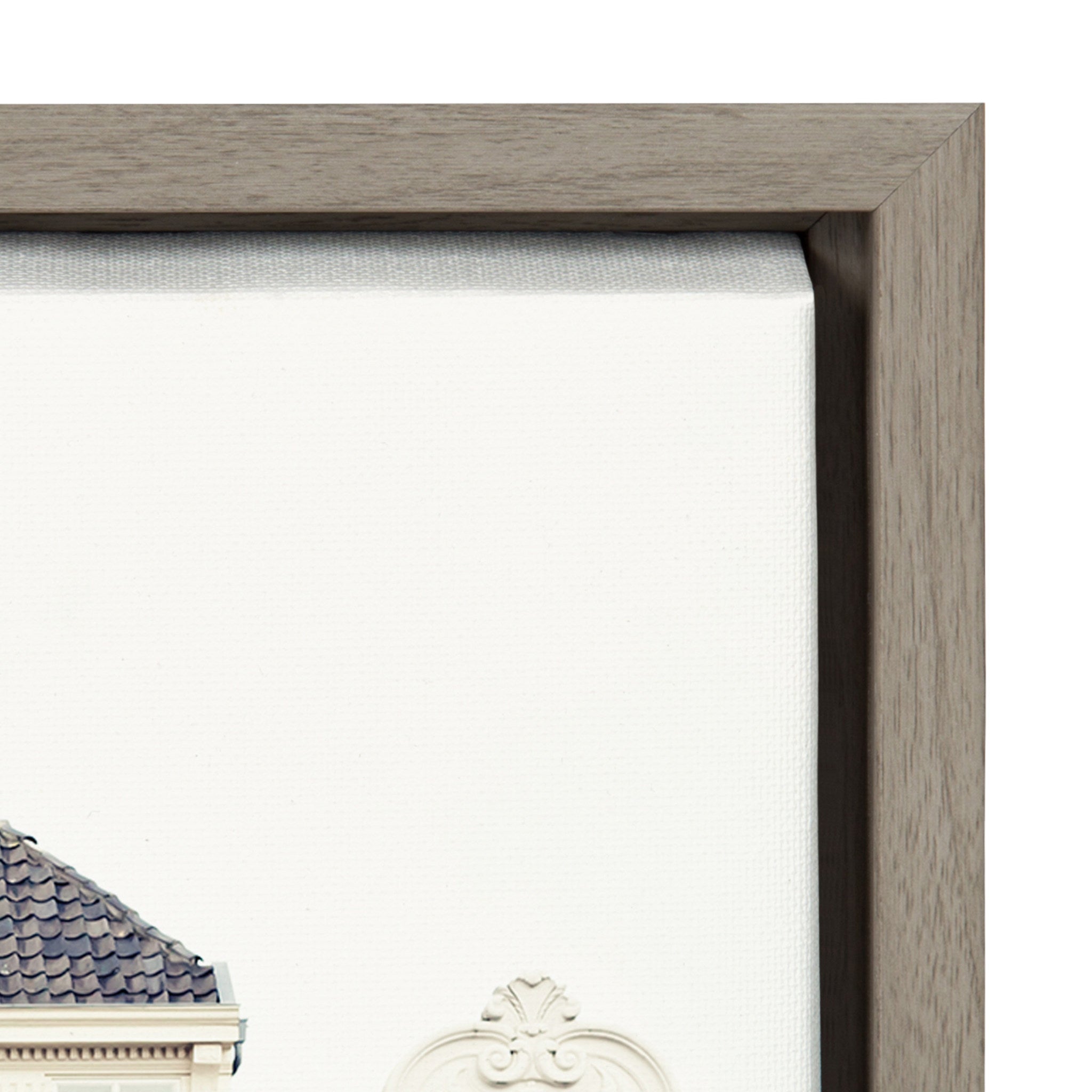 Sylvie Townhouses Framed Canvas by Caroline Mint