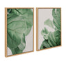 Sylvie Plant Study 6 and Plant Study 7 Framed Canvas Set by Alicia Abla