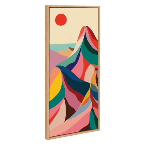 Sylvie MCM Mountains Framed Canvas by Rachel Lee of My Dream Wall