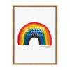 Sylvie Be a Rainbow Framed Canvas by Jenn Van Wyk
