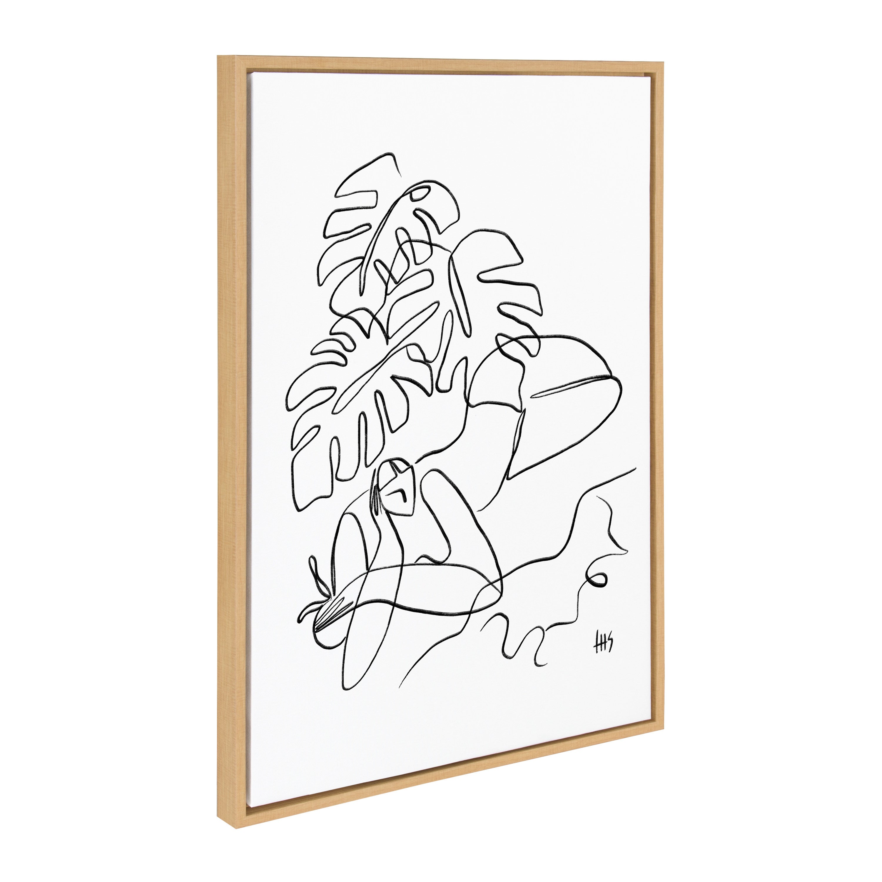 Sylvie Summer Lines Framed Canvas by Maggie Stephenson