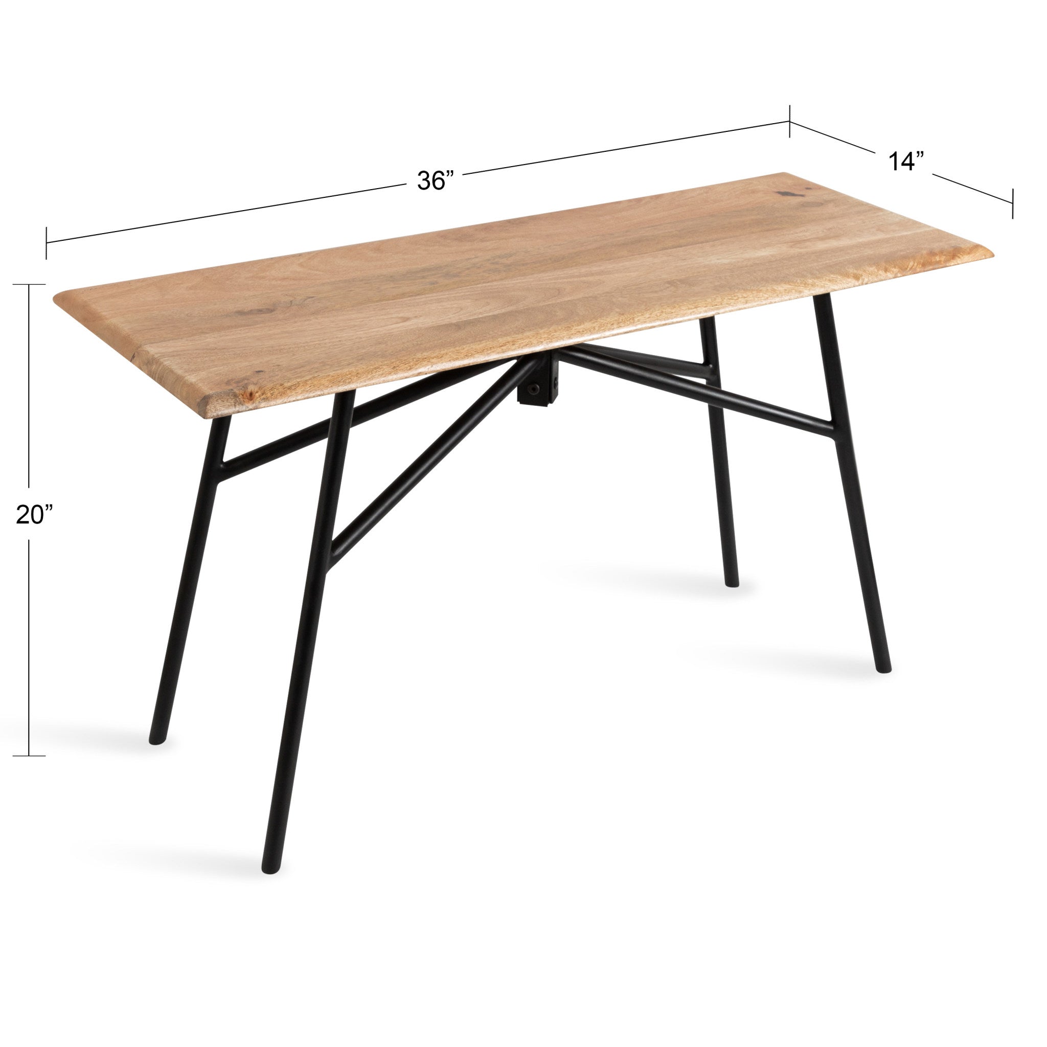 Pallson Wood and Metal Bench