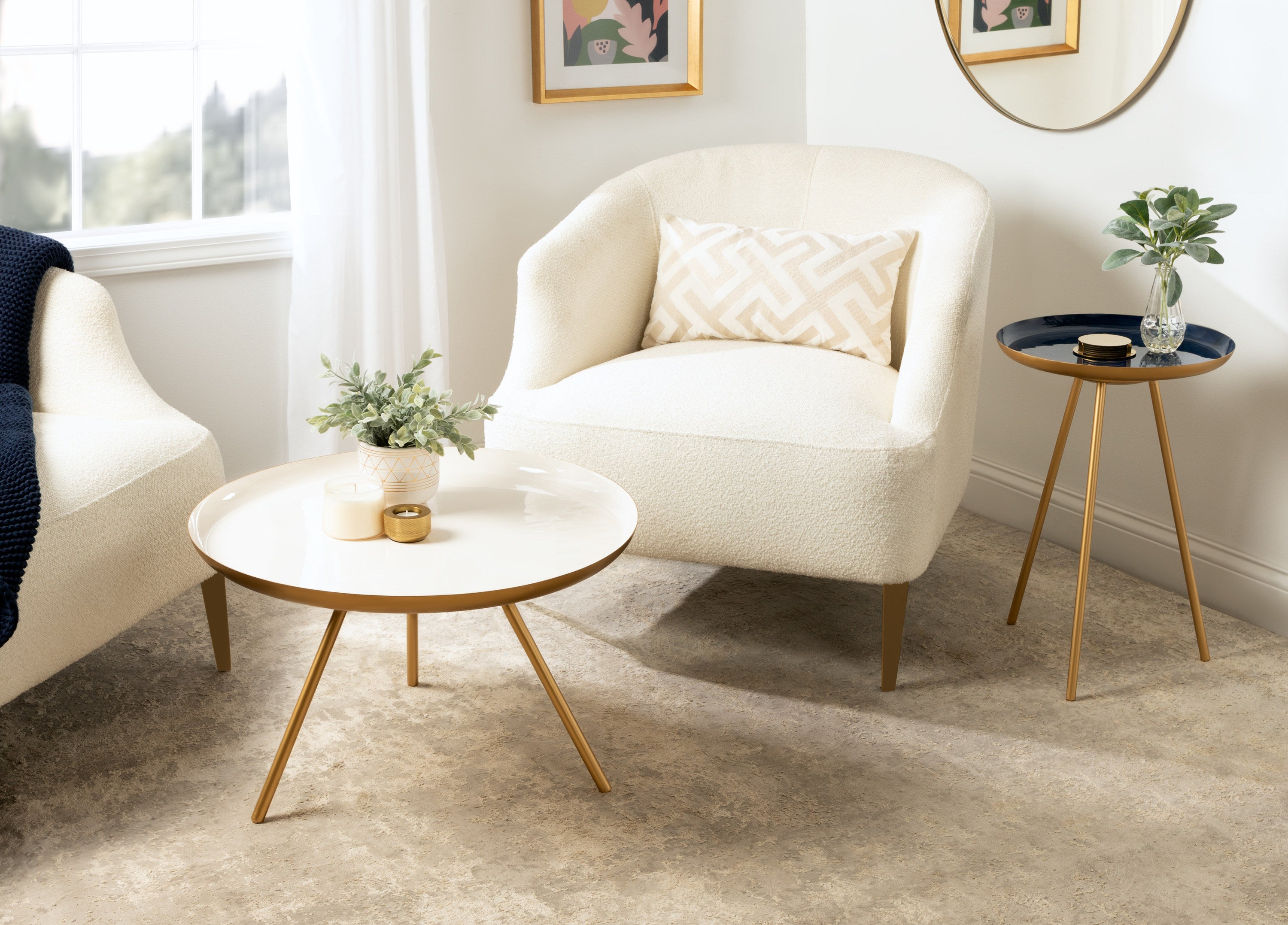 Laranya Round Metal Coffee Table