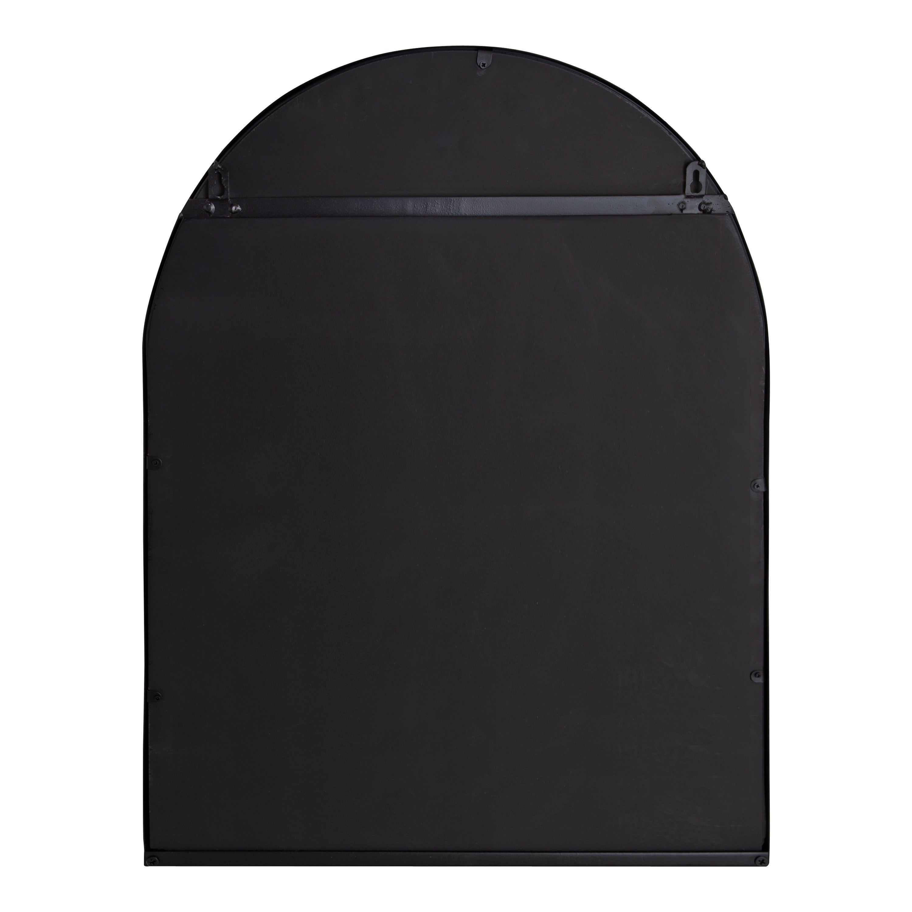 Estero Metal Framed Arch Wall Mirror with Shelf