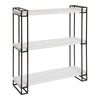 Lintz Wood and Metal Floating Wall Shelves