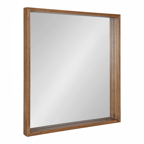 Hutton Wood Framed Square Mirror