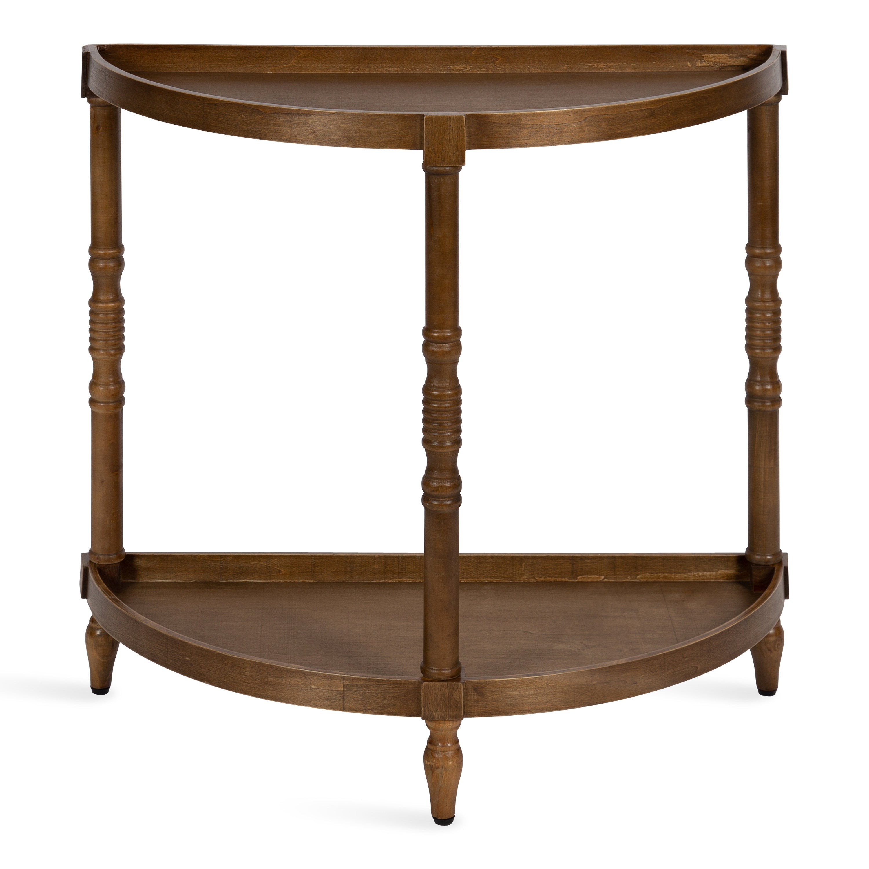Bellport Wood Console Table with Shelf