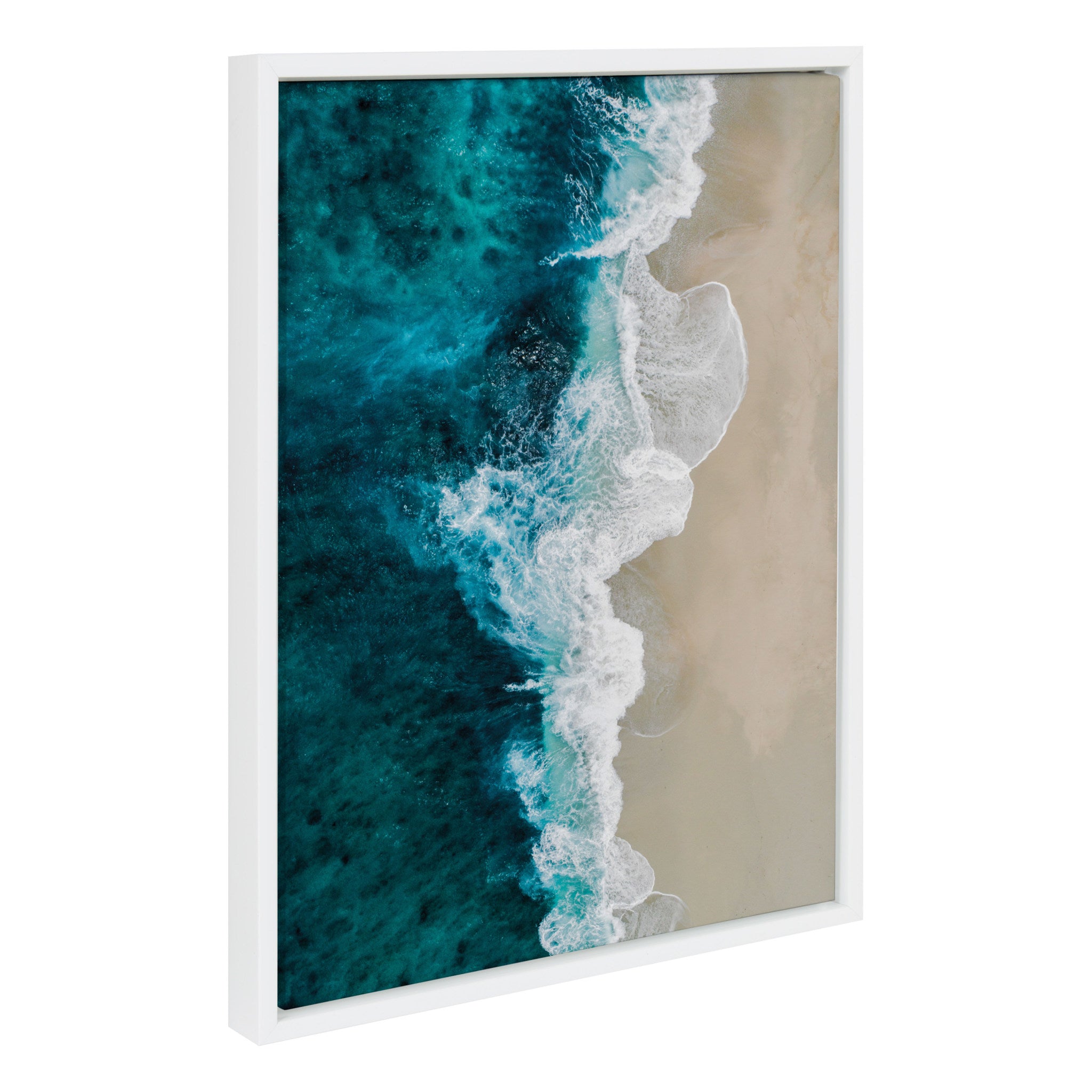 Sylvie Emerald Beach Framed Canvas By Amy Peterson