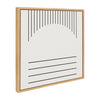 Sylvie Modern Statement Stripes 2 Framed Canvas by The Creative Bunch Studio