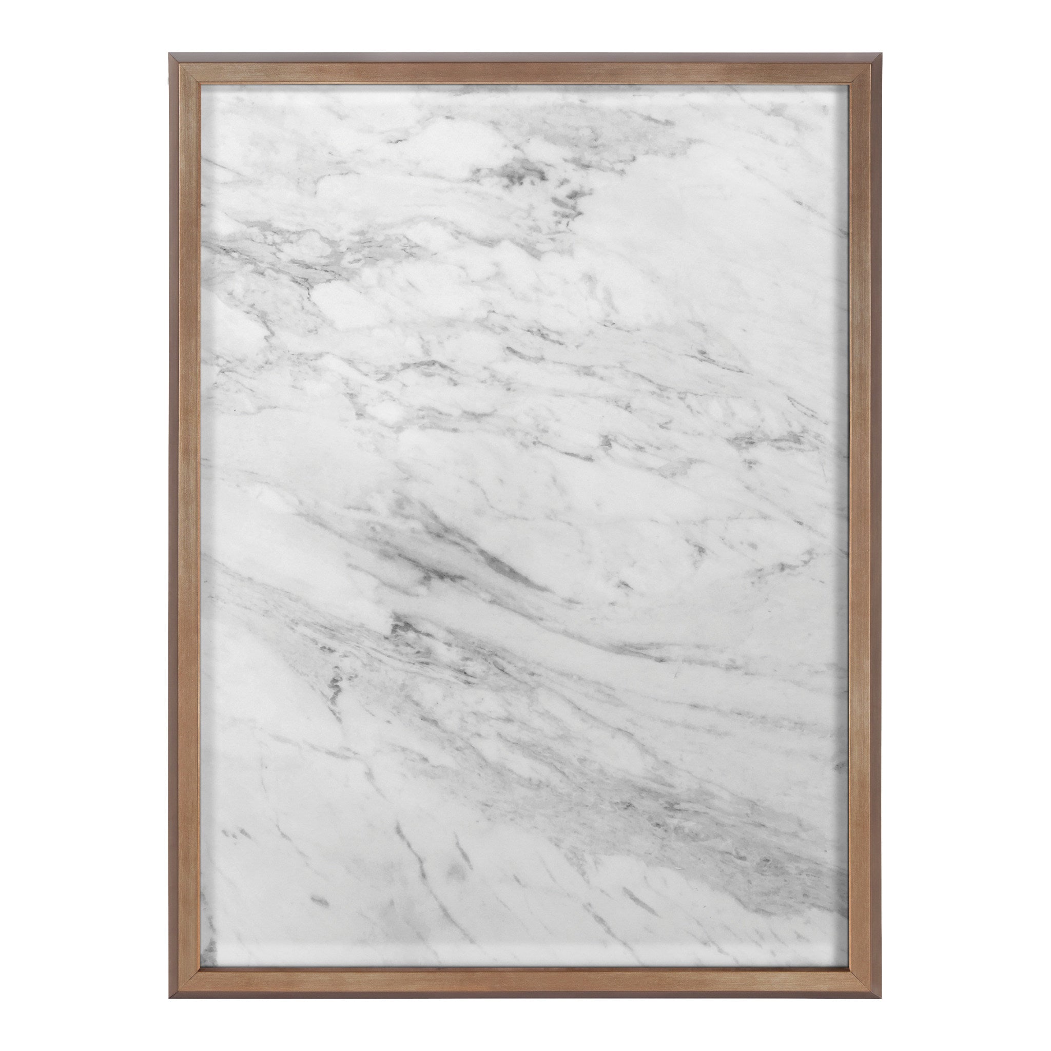 Blake Gray Marble Framed Printed Glass by The Creative Bunch Studio