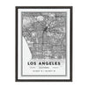Sylvie Los Angeles Modern Map Framed Canvas by Jake Goossen