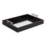 Lipton Decorative Wood Tray with Metal Handles