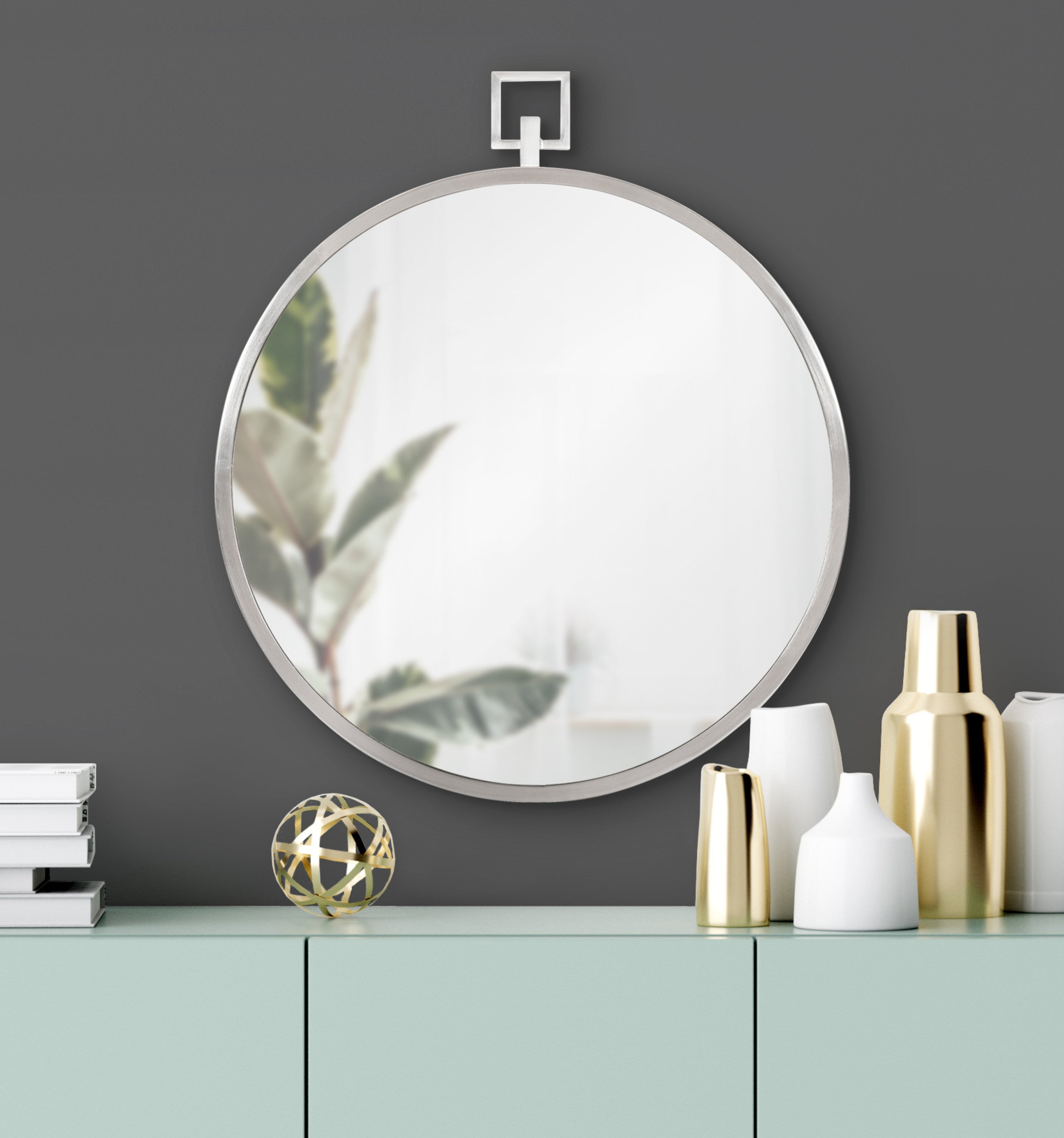 Tabb Round Framed Mirror