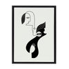 Sylvie Past Life Framed Canvas by Shatha Al Dafai