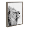 Sylvie Lion Self Actualizing Framed Canvas by Amy Peterson Art Studio