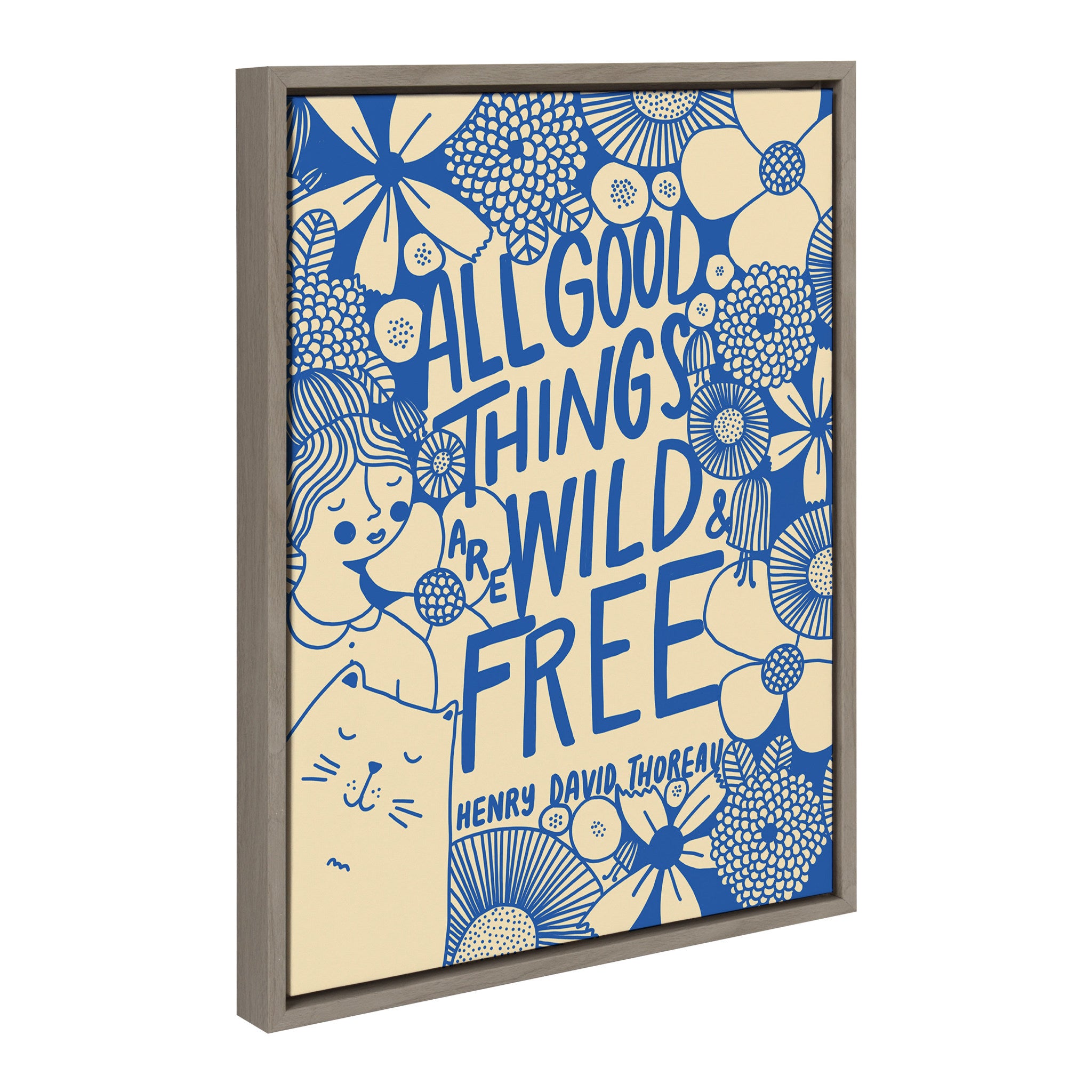 Sylvie Wild and Free Framed Canvas by Keely Reyes