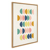 Sylvie Simple Shapes in Soft Colors Framed Canvas by Apricot and Birch