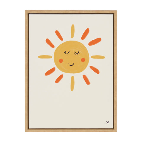 Sylvie Sleepy Sun Framed Canvas by Kelly Knaga