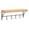 Ozias Shelf with Hooks