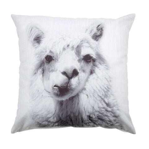 Como Alpaca Print Throw Pillow Cover