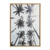 Sylvie Palm Tree Row Framed Canvas by Simon Te Tai