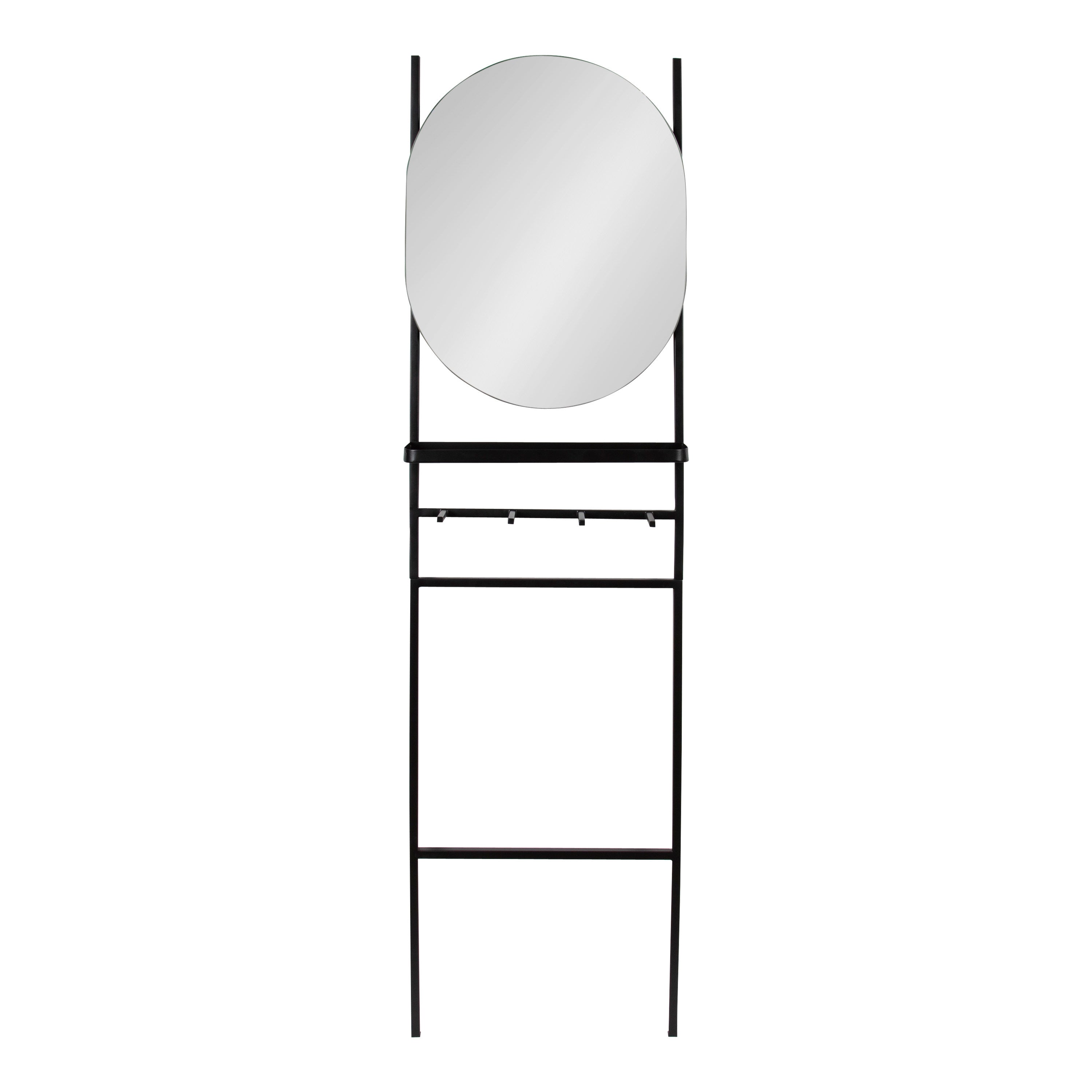 Kate and Laurel Noka Leaning Ladder Mirror, 18 x 5 x 67 Kate and Laurel Noka Leaning Ladder Mirror, 18 x 5 x 67