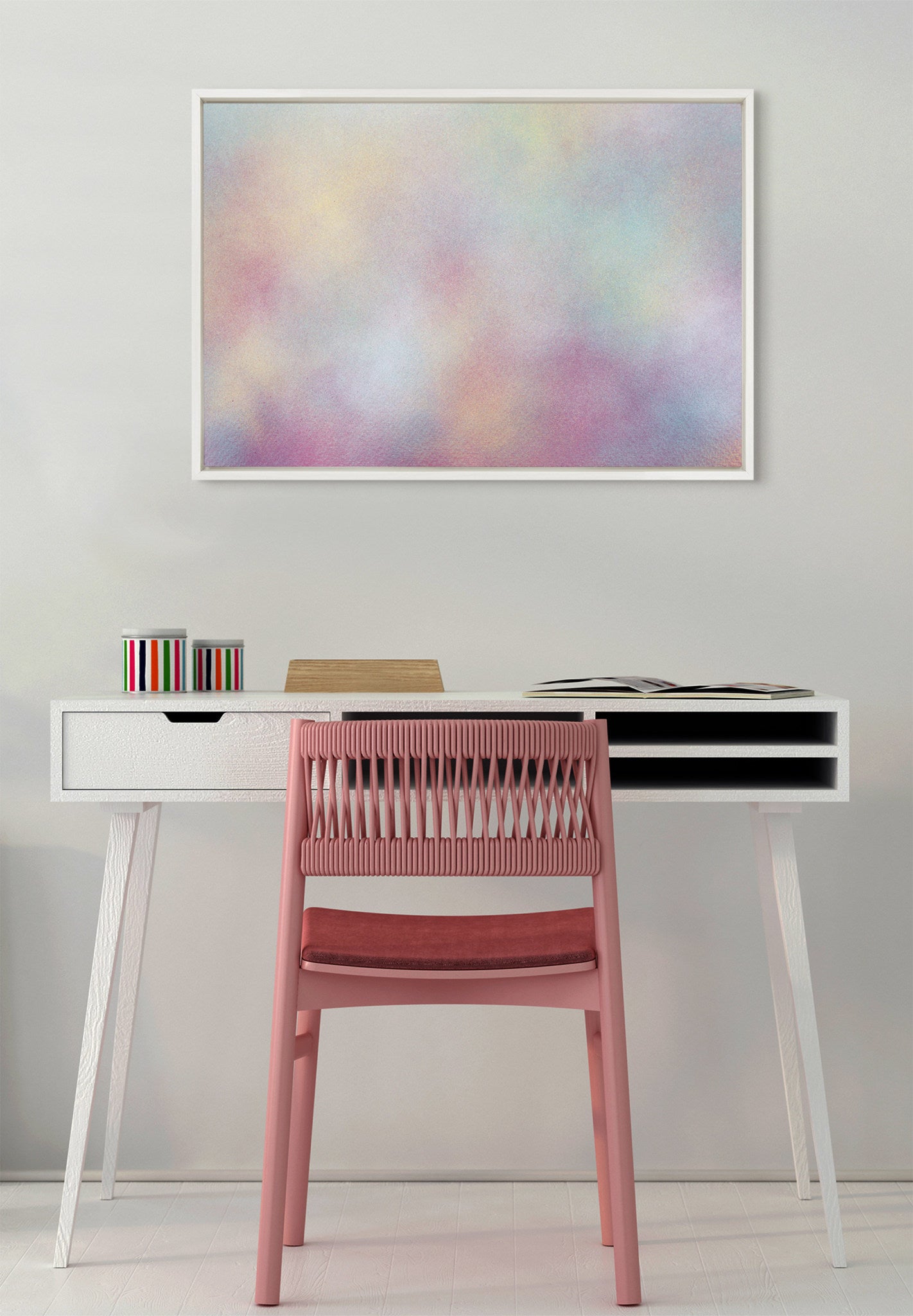 Sylvie MP Baby Girl Framed Canvas by Mentoring Positives