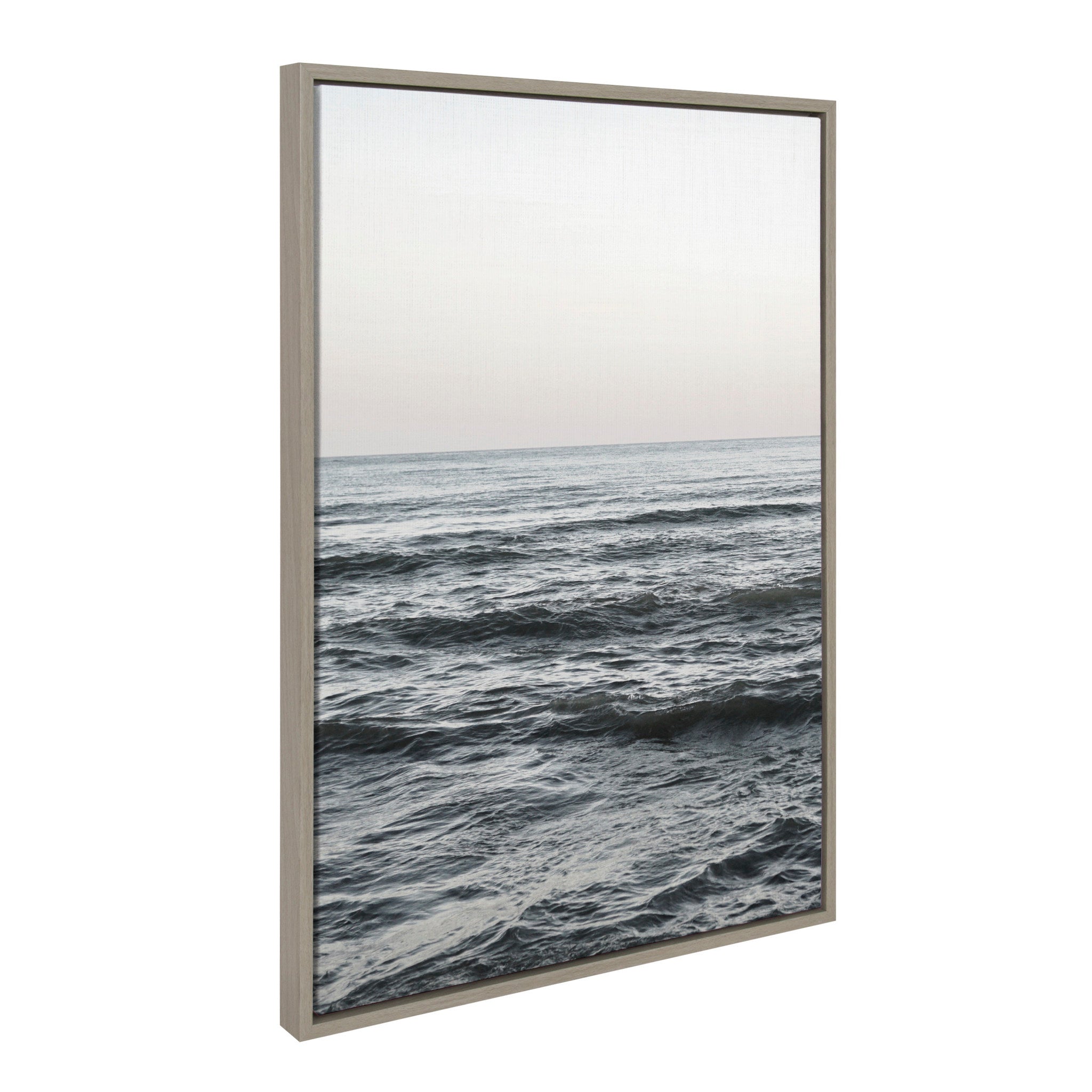 Sylvie Calm Ocean Vibes Framed Canvas by Vidal Hernandez