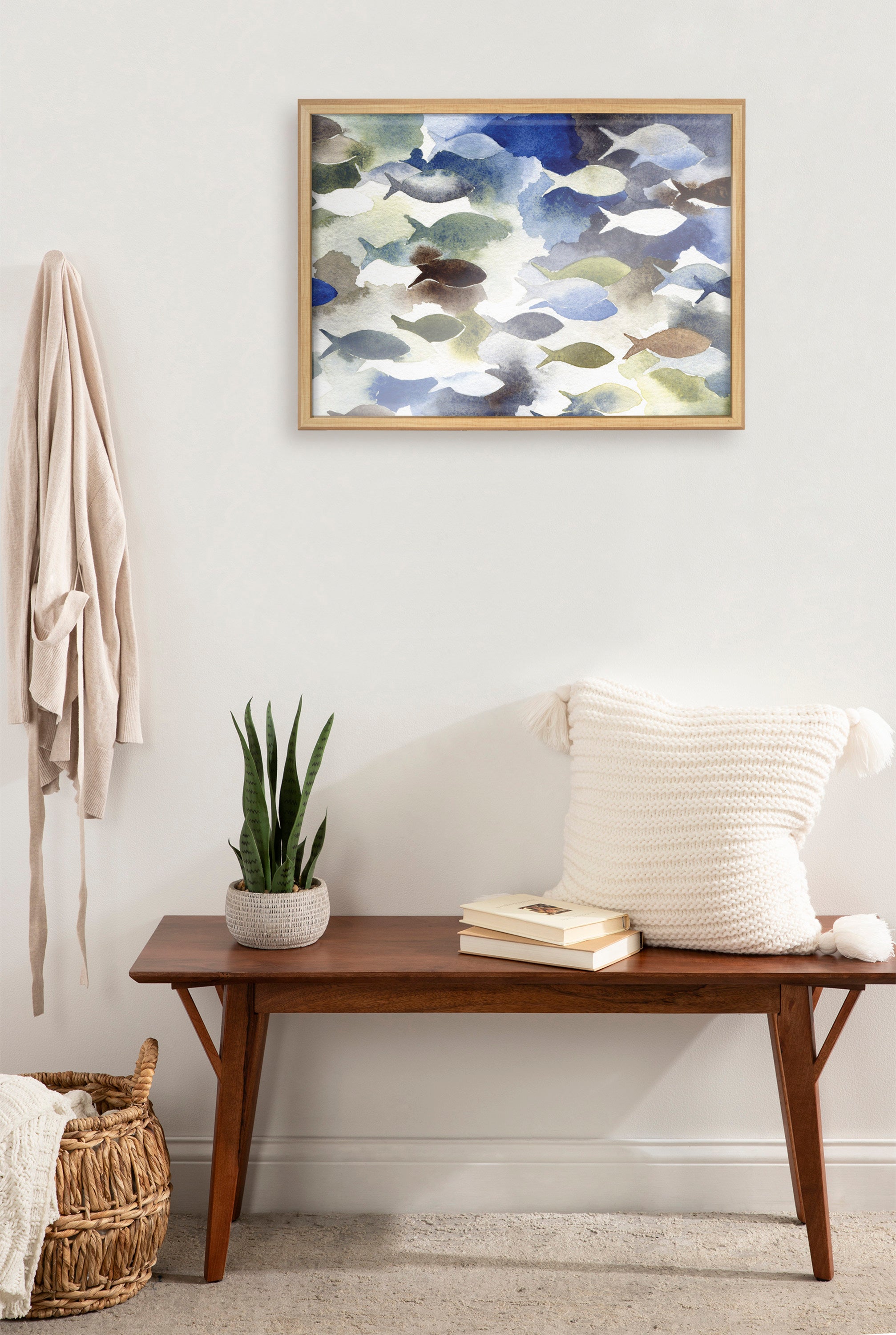Blake Concurrent Framed Printed Glass by Janet Meinke-Lau