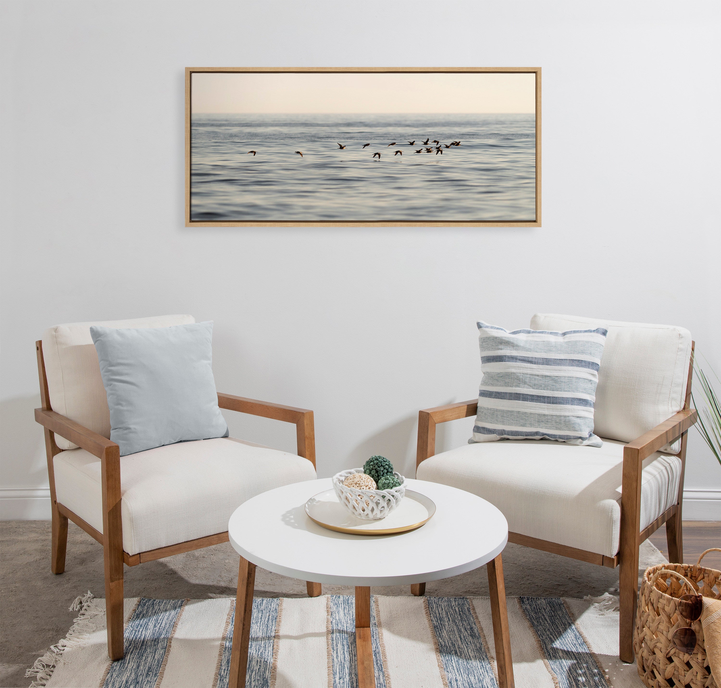 Sylvie Birds of a Feather Framed Canvas by Crystal Lynn Collins