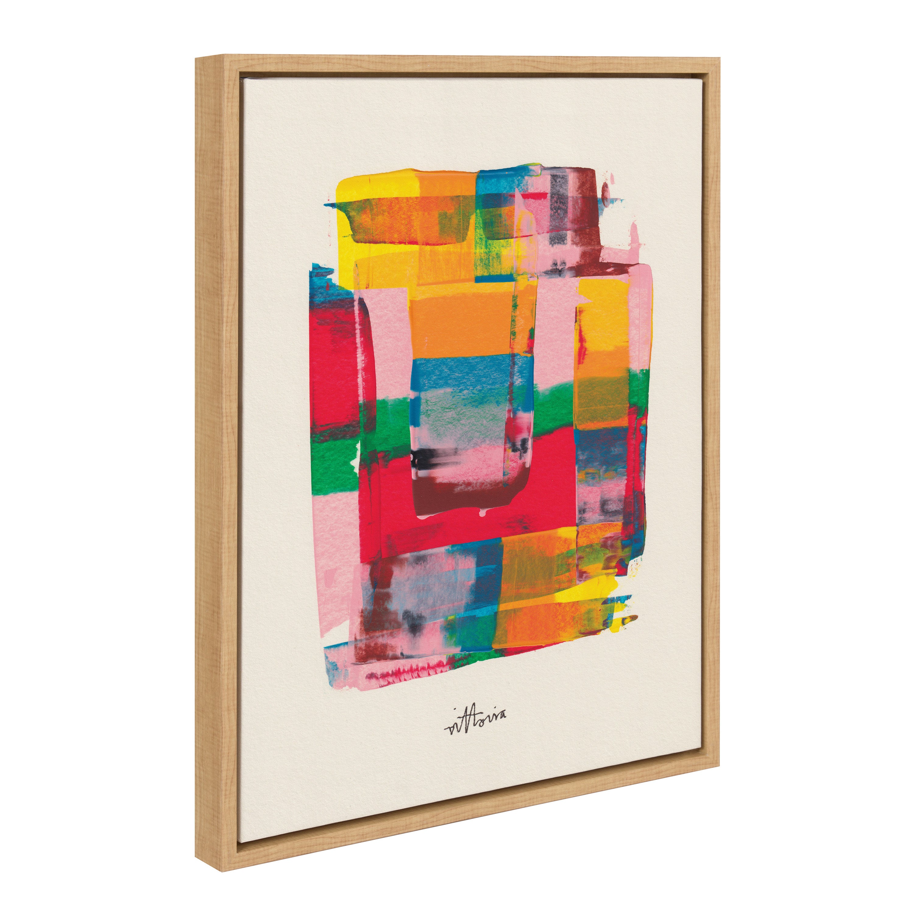 Sylvie Embrace The Excess Framed Canvas by Amber Vittoria