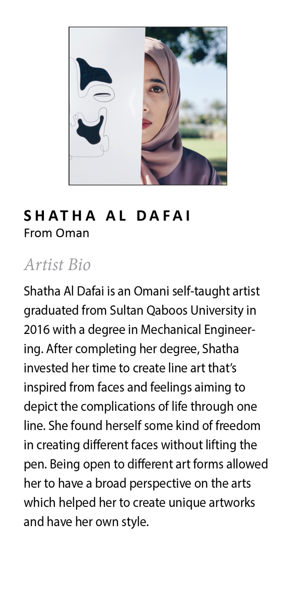 Sylvie Jahi Framed Canvas by Shatha Al Dafai