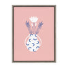 Sylvie You Grow Girl Framed Canvas by Duchess Plum
