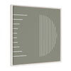 Sylvie Modern Statement Stripes 1 Sage Green Framed Canvas by The Creative Bunch Studio