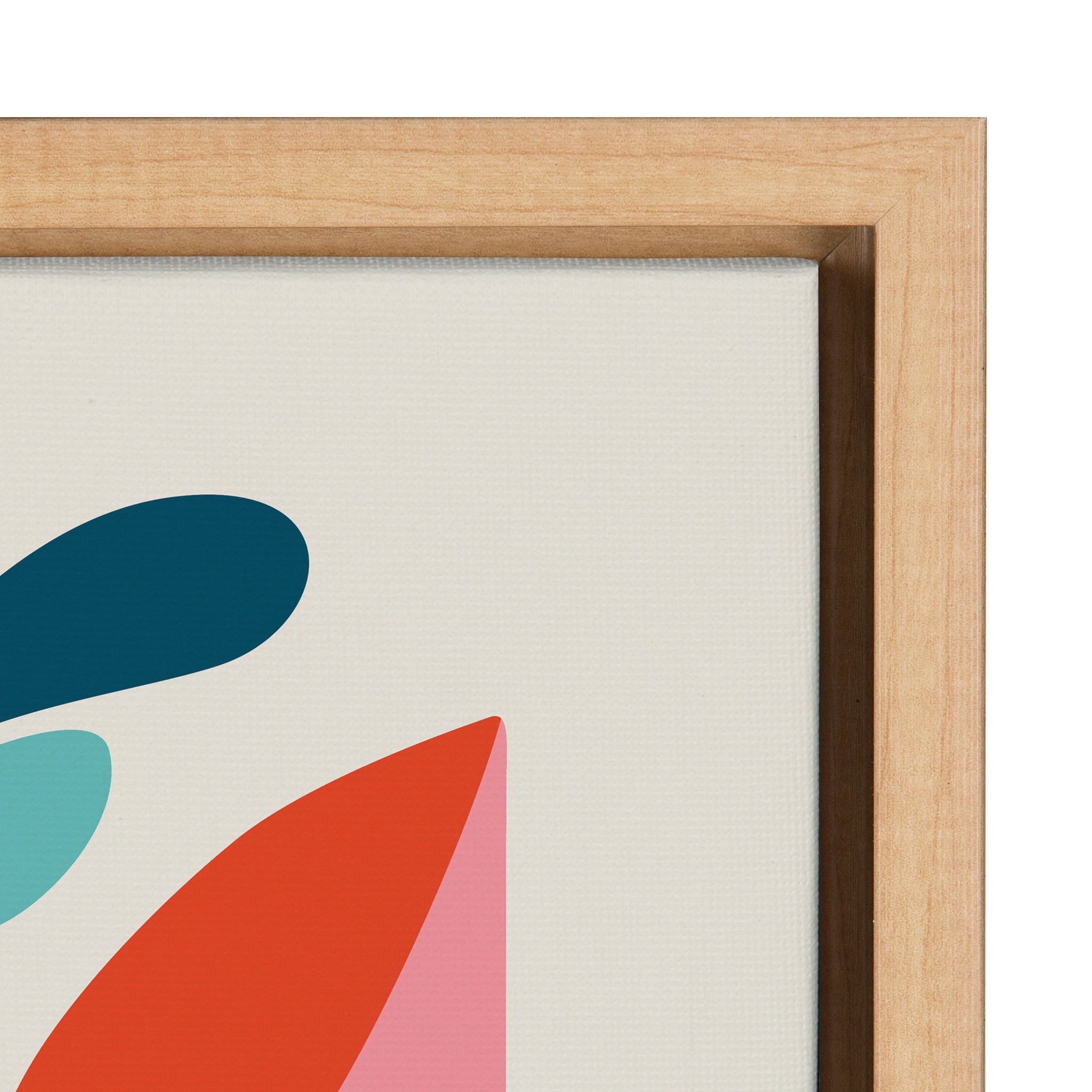 Sylvie Mid Century Modern Fox Framed Canvas by Rachel Lee of My Dream Wall