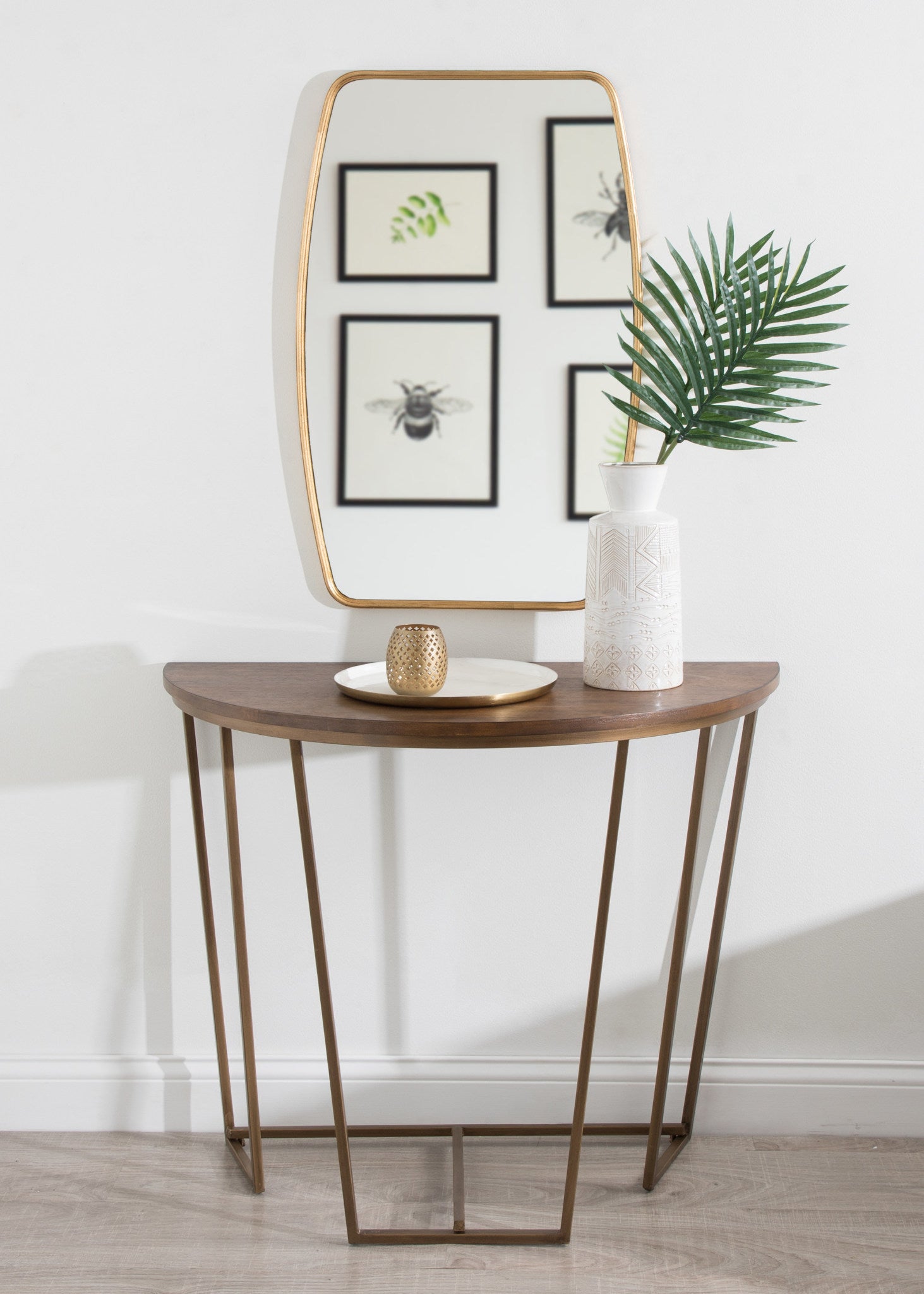 Solvay Wood and Metal Console Table