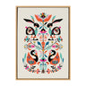 Sylvie Floral Bunny Framed Canvas By Rachel Lee of My Dream Wall