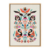 Sylvie Floral Bunny Framed Canvas By Rachel Lee of My Dream Wall