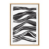 Sylvie Abstract Waves Framed Canvas by Statement Goods