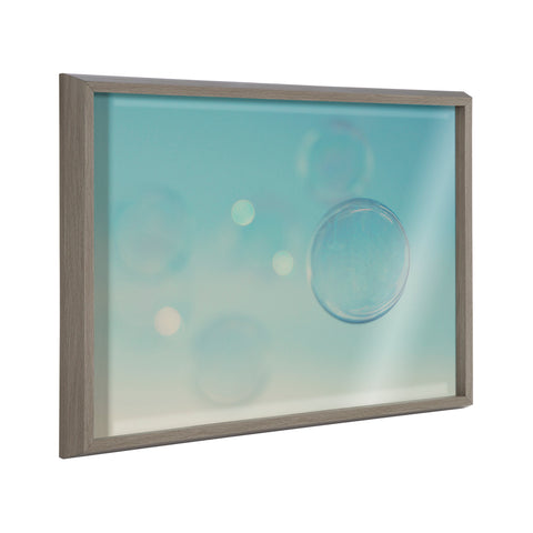 Blake Bubble Rectangle Framed Printed Glass by Laura Evans
