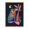 Sylvie Girl On Cheetah Framed Canvas By Rachel Lee of My Dream Wall