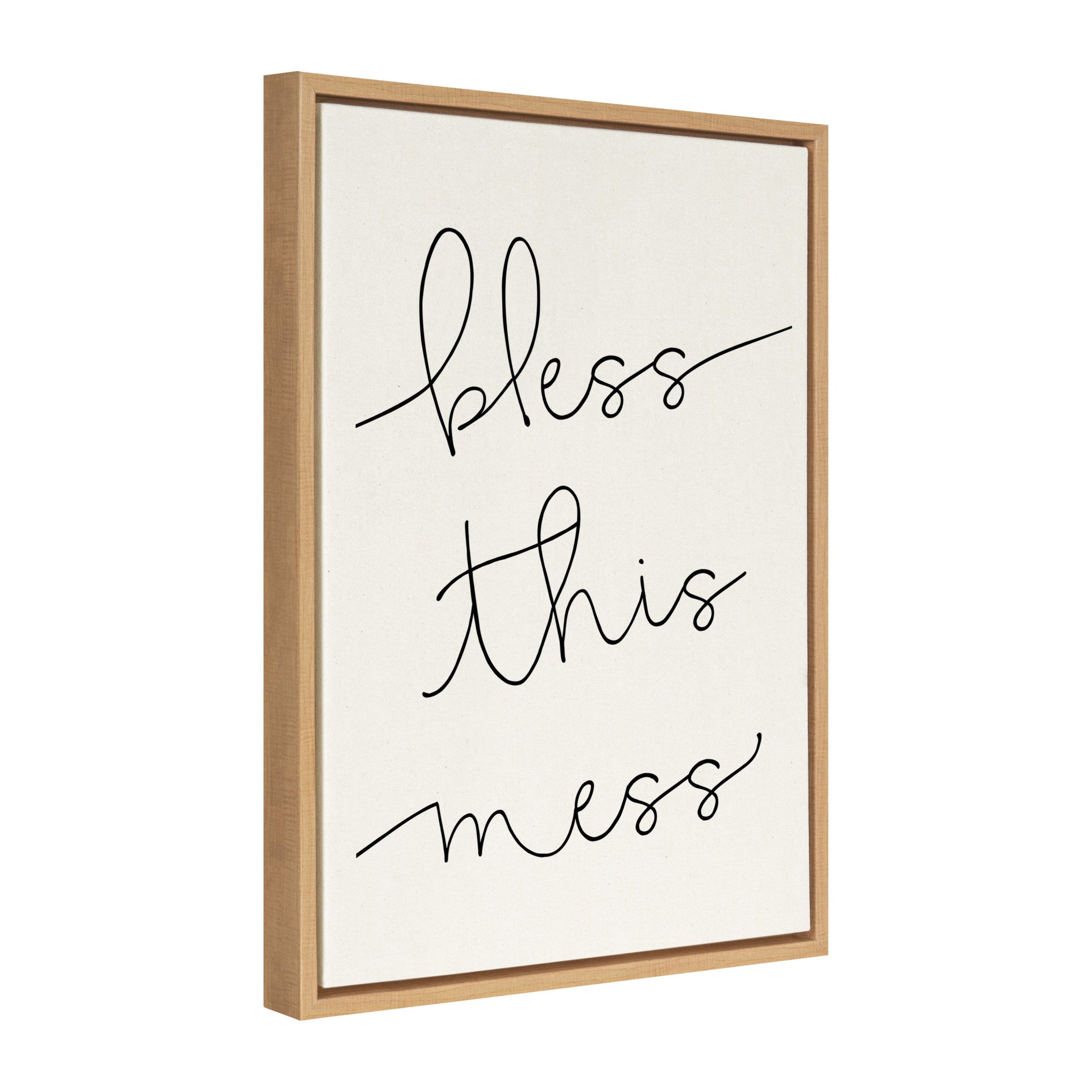 Sylvie Bless This Mess Framed Canvas by Maggie Price